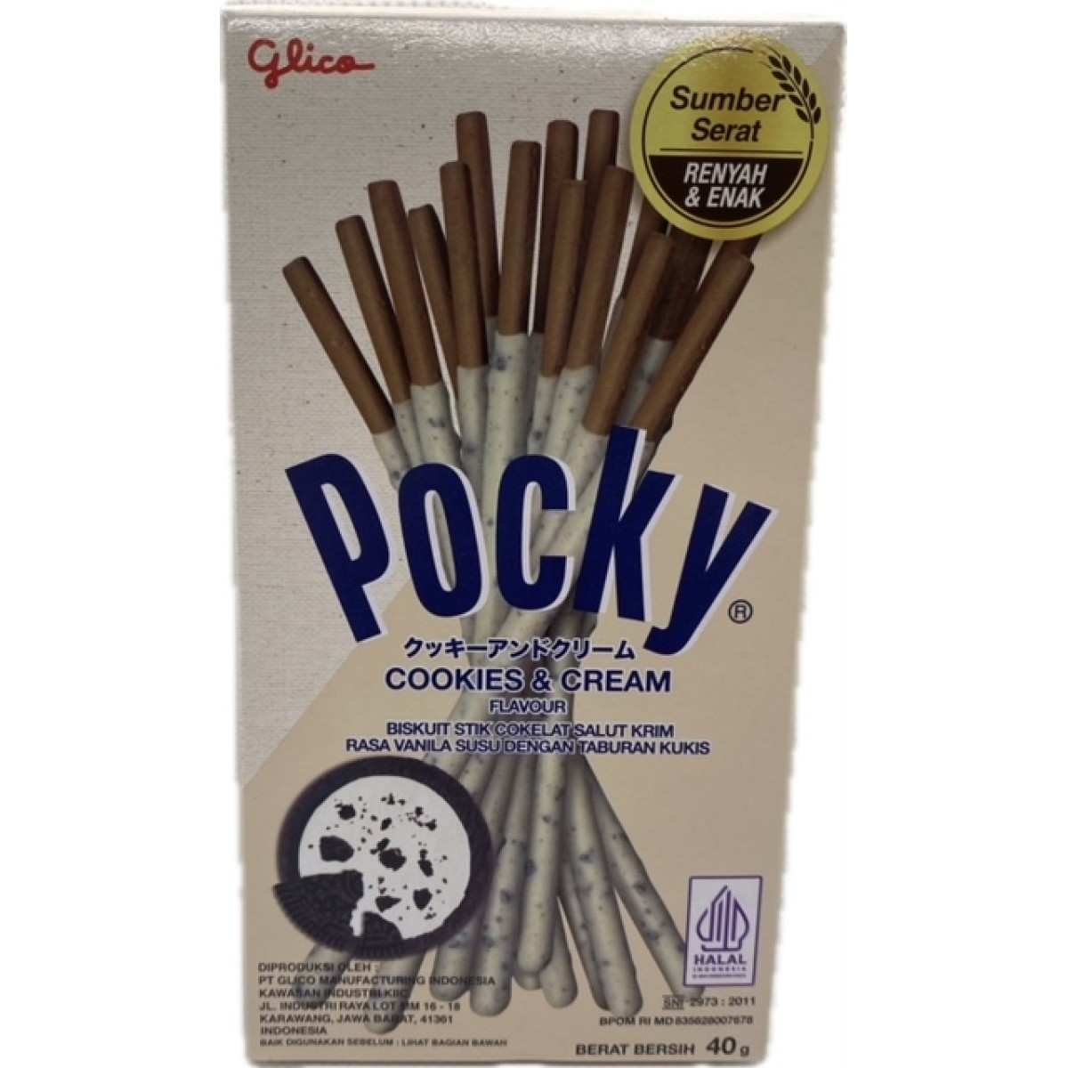 Pocky cookie cream