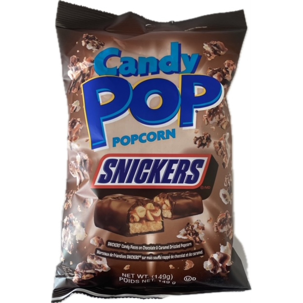 Candy popcorn snickers