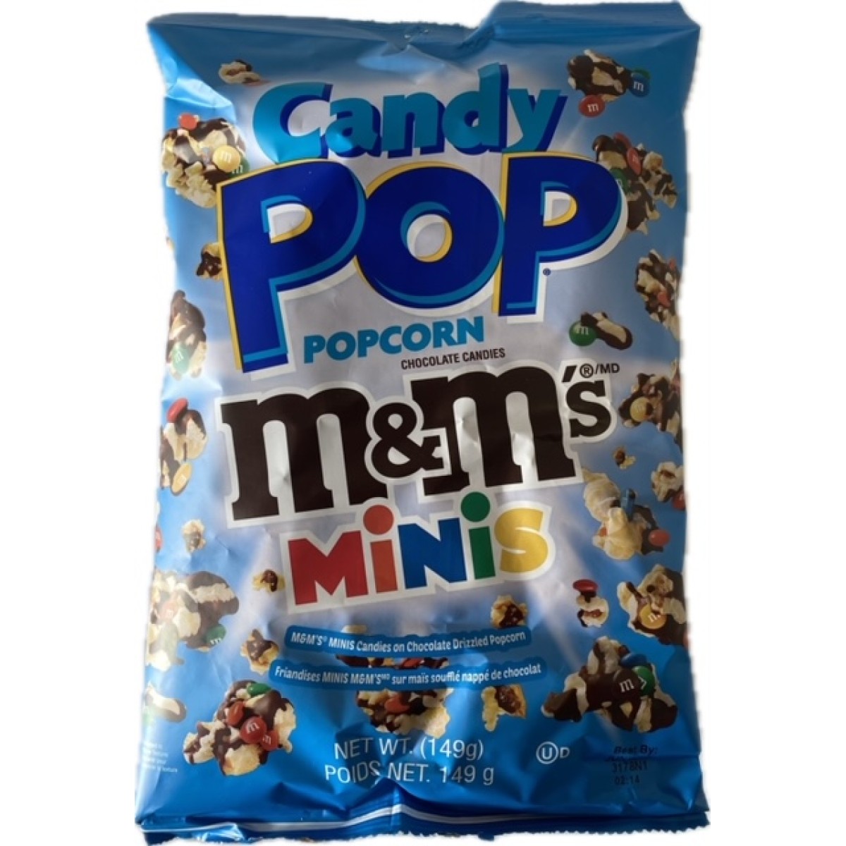 Candy popcorn m&m minis