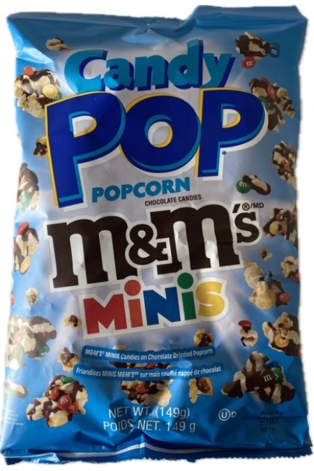 Candy popcorn m&m minis