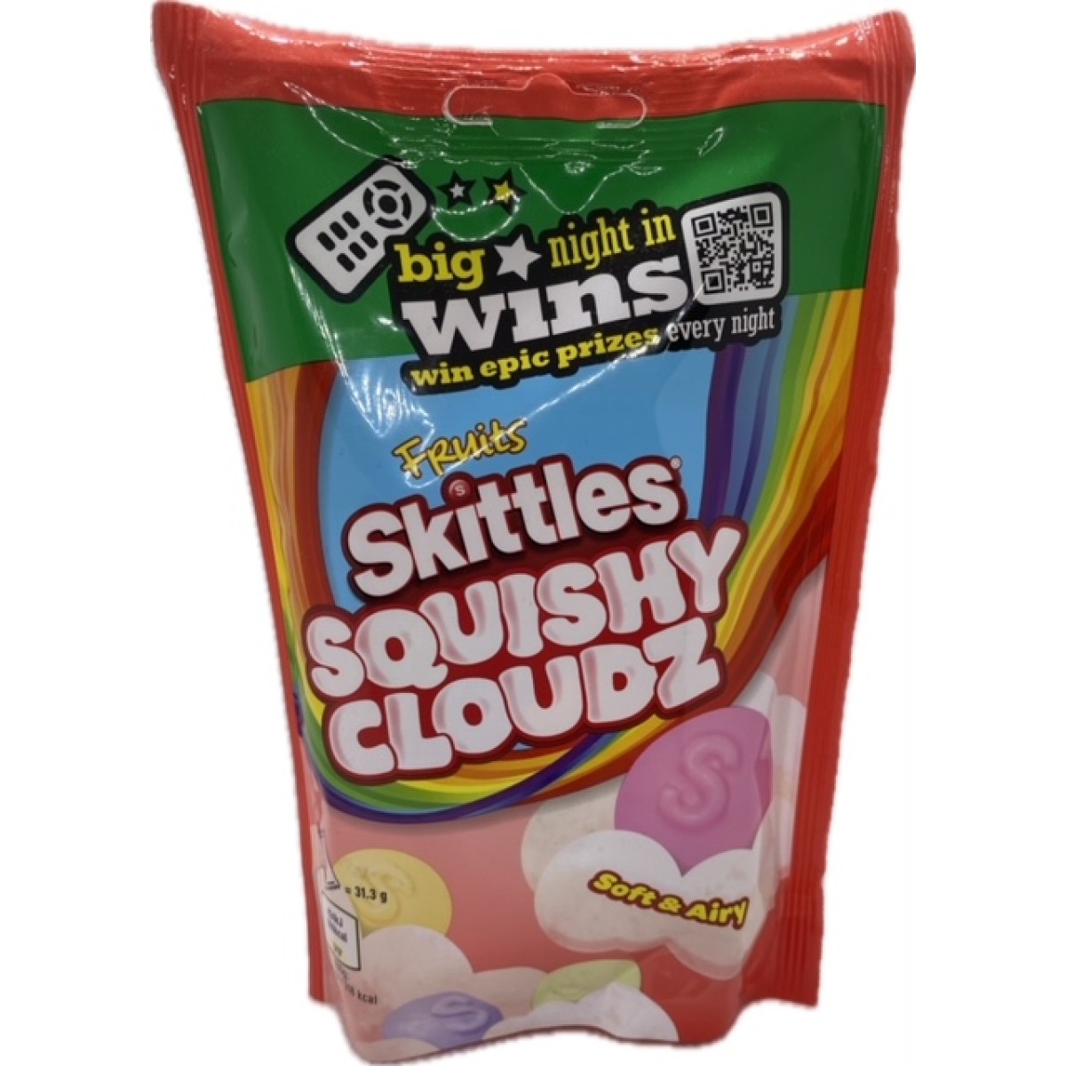 Skittles squishy cloudz fruits 94gr