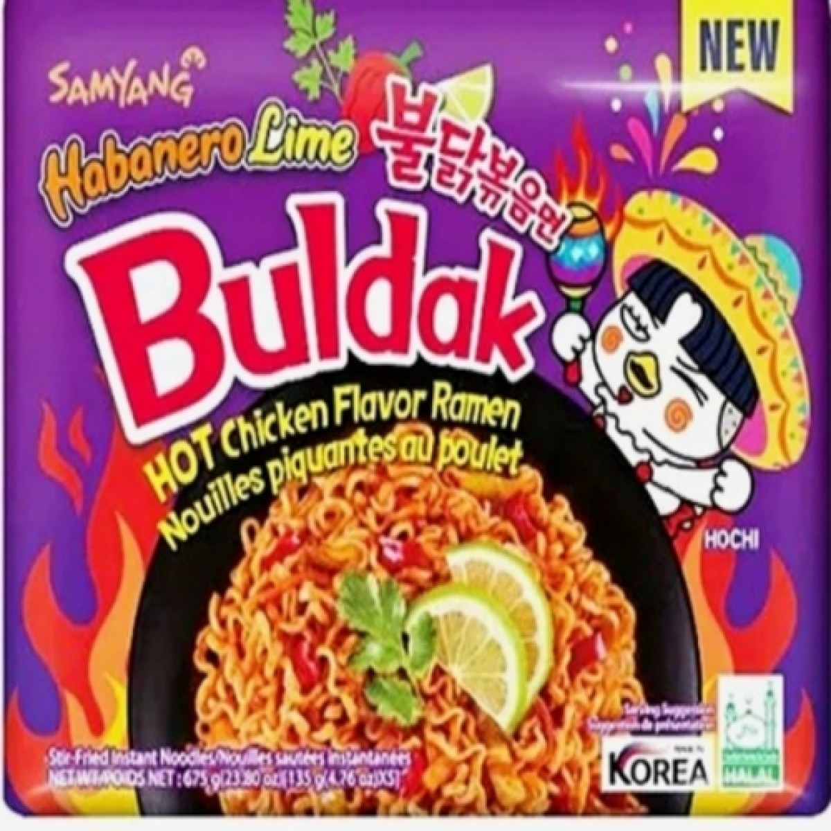 Buldak hot chicken Habanero Lime 135gr