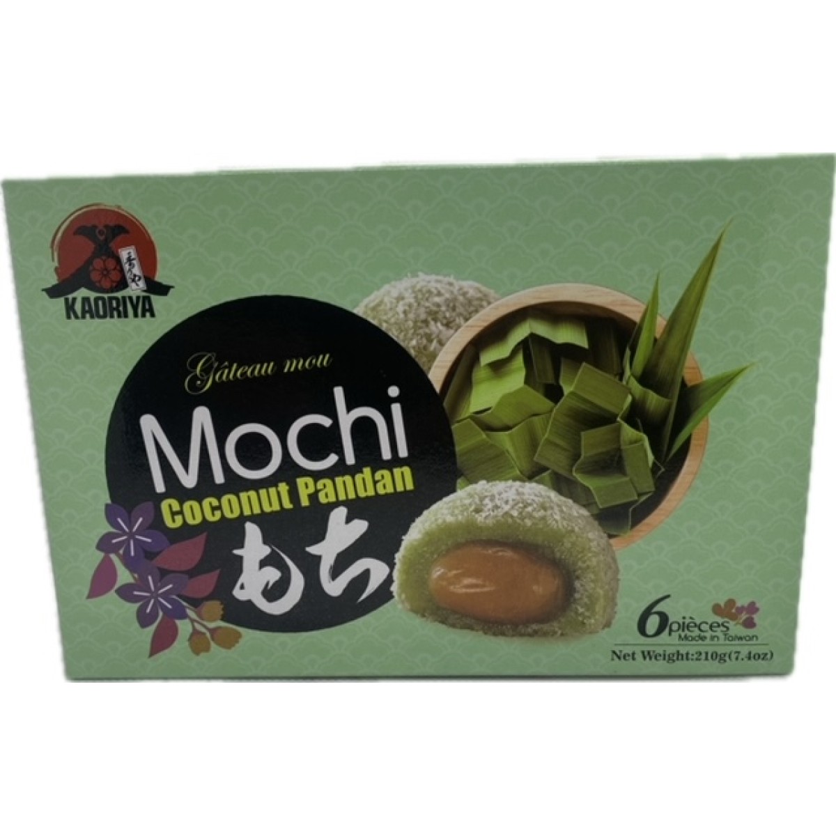 Mochi coconut pandan 210gr